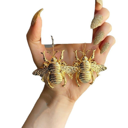 Creative Insect Big Bee Earrings Jewelry-Jewearrings