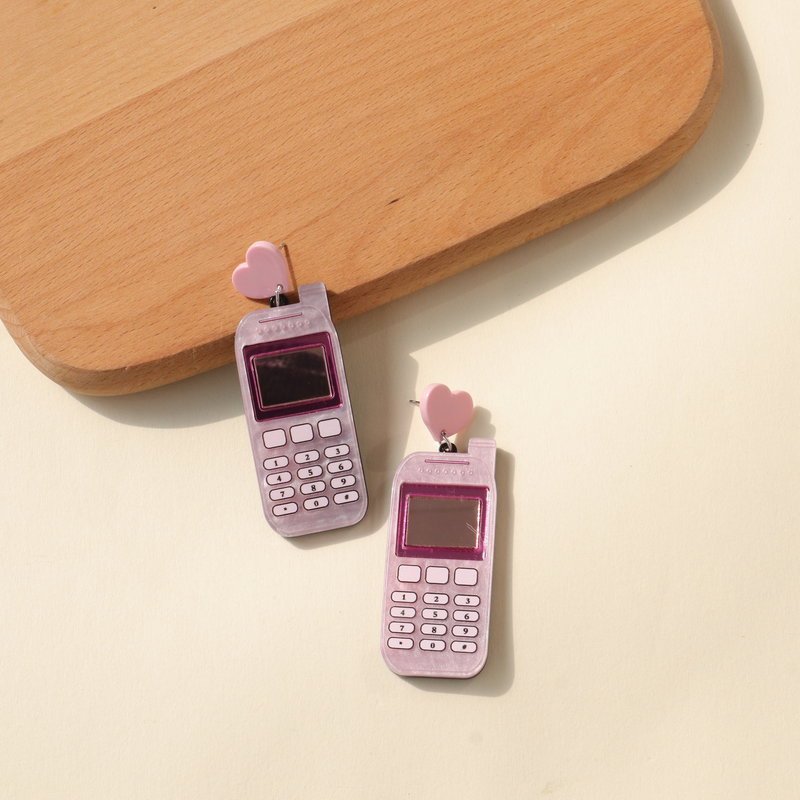 Creative New Acrylic Mobile Phone Earrings-Jewearrings