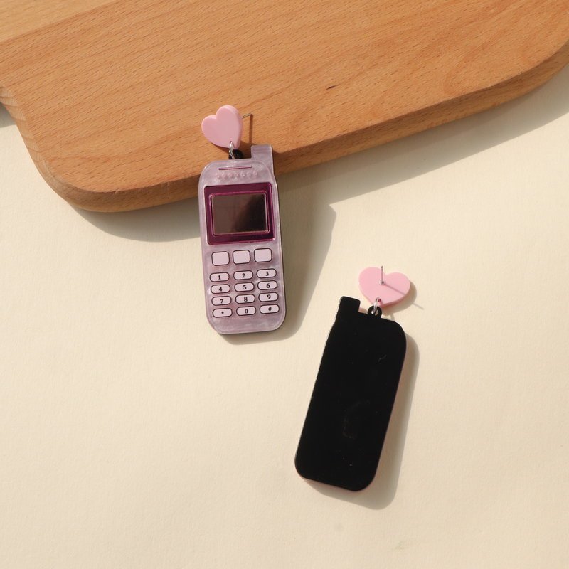 Creative New Acrylic Mobile Phone Earrings-Jewearrings