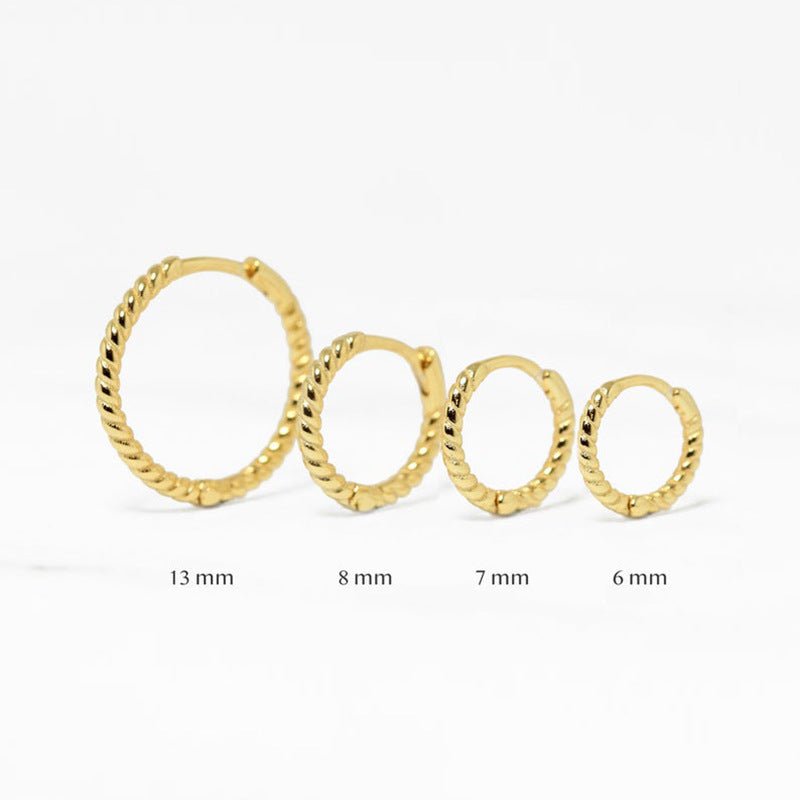 Creative Personality Circle Gold-plated Earrings-Jewearrings