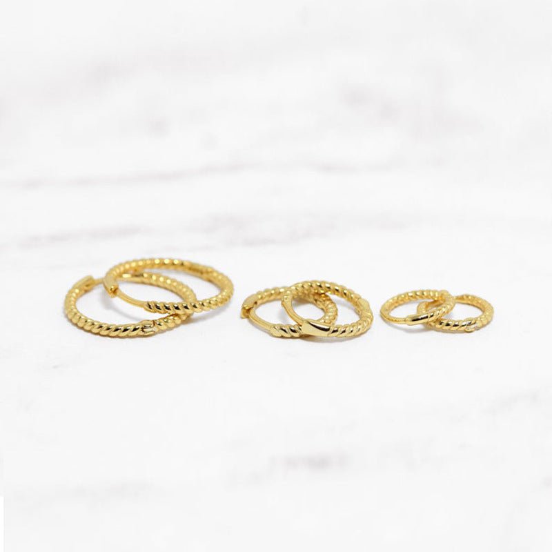 Creative Personality Circle Gold-plated Earrings-Jewearrings