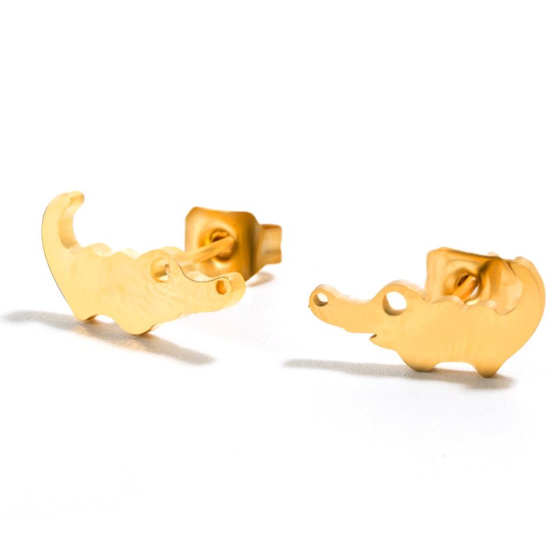 Creative Pop Small Gold And Silver Earrings-Jewearrings