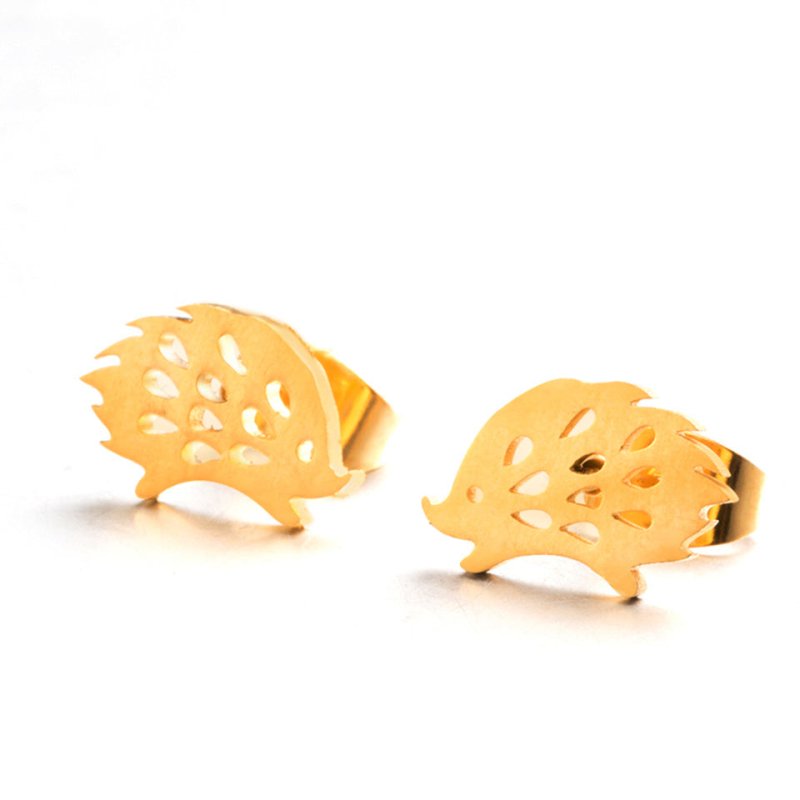 Creative Pop Small Gold And Silver Earrings-Jewearrings