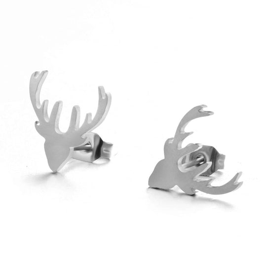 Creative Pop Small Gold And Silver Earrings-Jewearrings