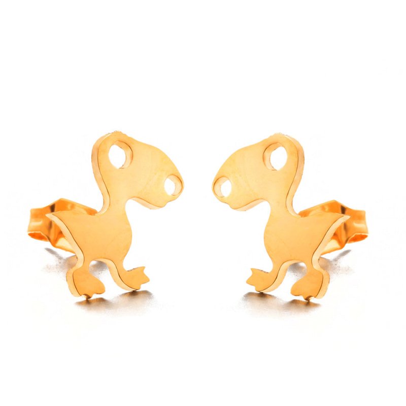 Creative Pop Small Gold And Silver Earrings-Jewearrings