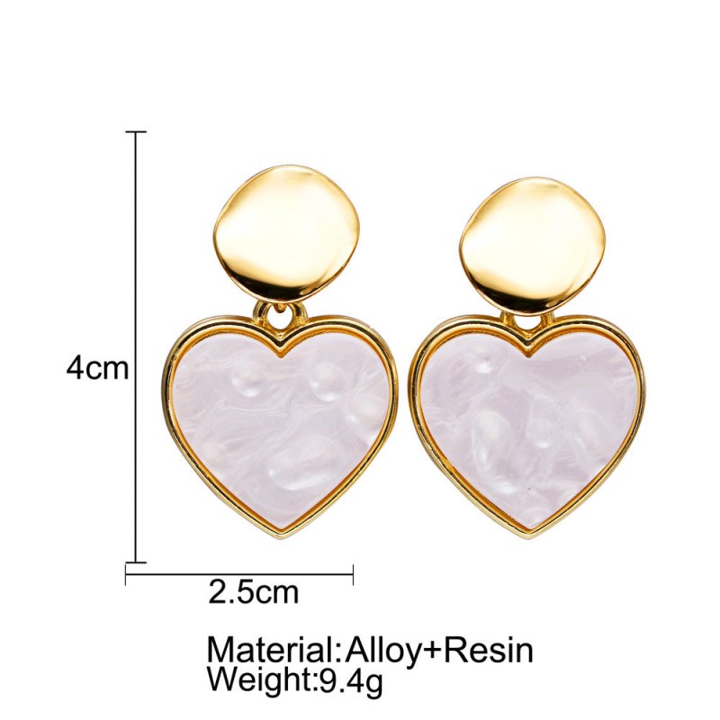 Creative Retro Simple Sequined Acrylic Earrings For Women-Jewearrings