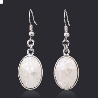 Creative Wild Natural Shell Earrings Oval Earrings-Jewearrings