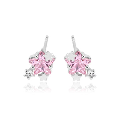 Creative XINGX Earrings Ins 18K Gold Zircon Cute Style Earrings-Jewearrings