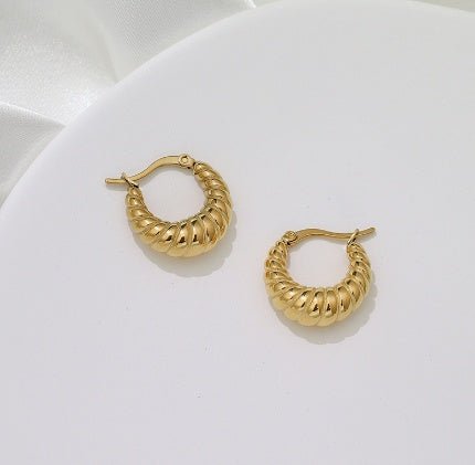 Croissant Hoop Earrings-Jewearrings