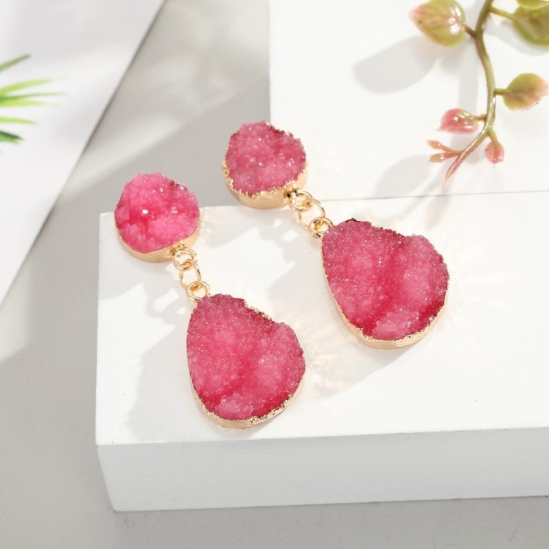 Crystal Bud Earrings Fashion Personality Water Drop-Jewearrings