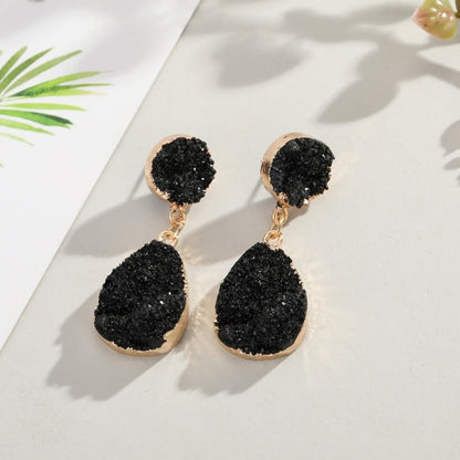 Crystal Bud Earrings Fashion Personality Water Drop-Jewearrings