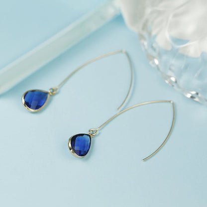 Crystal Drop Earrings-Jewearrings