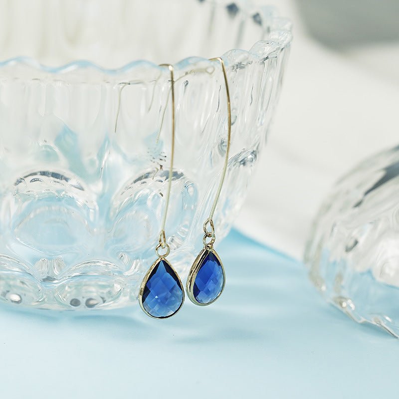 Crystal Drop Earrings-Jewearrings