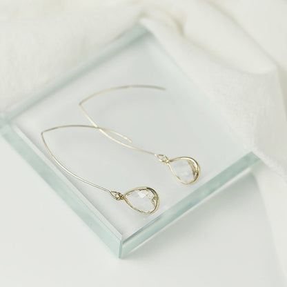 Crystal Drop Earrings-Jewearrings