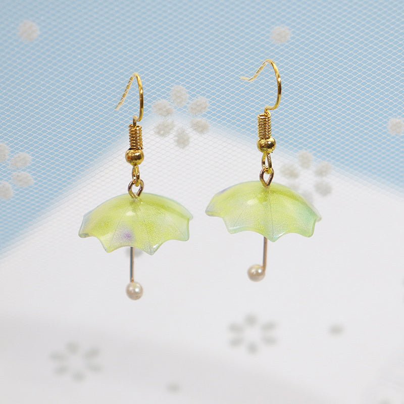 Cute Acrylic Umbrella Dangle Earrings-Jewearrings