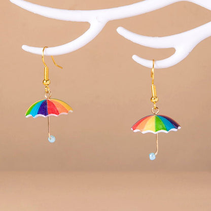 Cute Acrylic Umbrella Dangle Earrings-Jewearrings