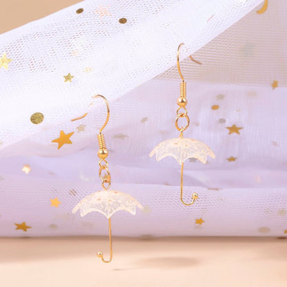 Cute Acrylic Umbrella Dangle Earrings-Jewearrings