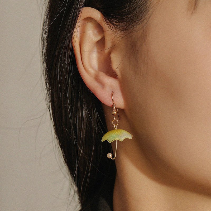 Cute Acrylic Umbrella Dangle Earrings-Jewearrings