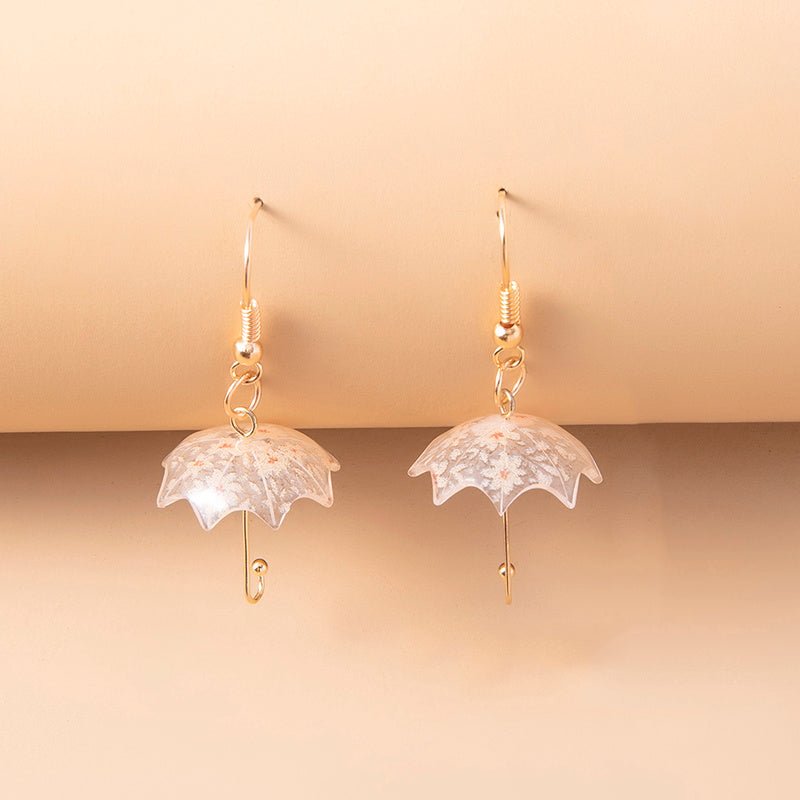 Cute Acrylic Umbrella Dangle Earrings-Jewearrings