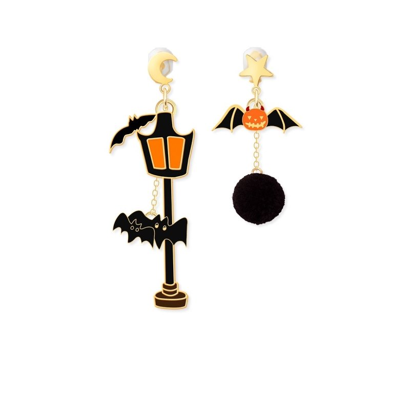 Cute Halloween Decorations Pumpkin Earrings-Jewearrings