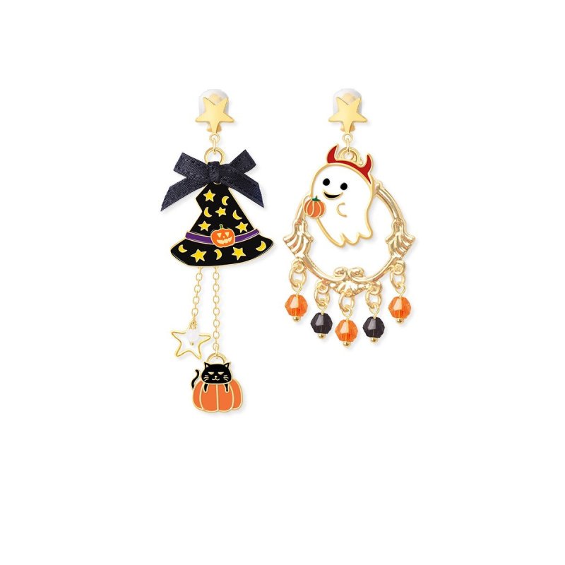 Cute Halloween Decorations Pumpkin Earrings-Jewearrings