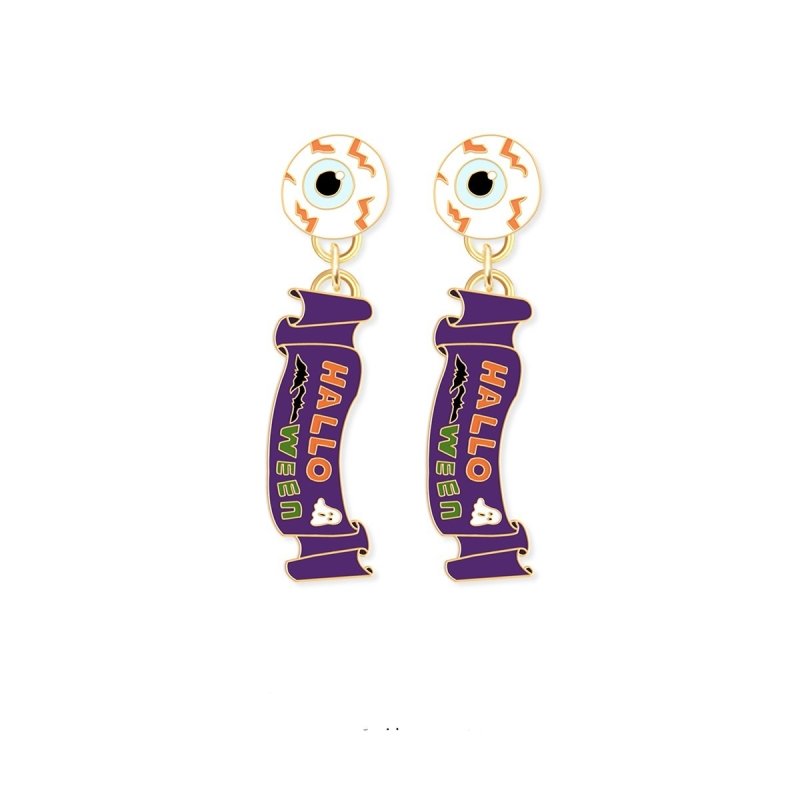 Cute Halloween Decorations Pumpkin Earrings-Jewearrings