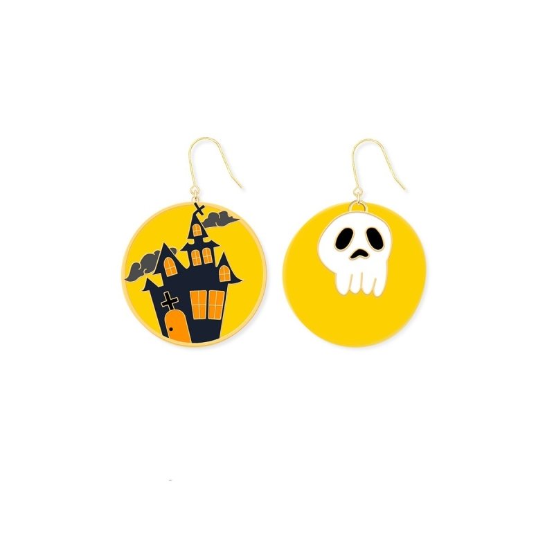 Cute Halloween Decorations Pumpkin Earrings-Jewearrings