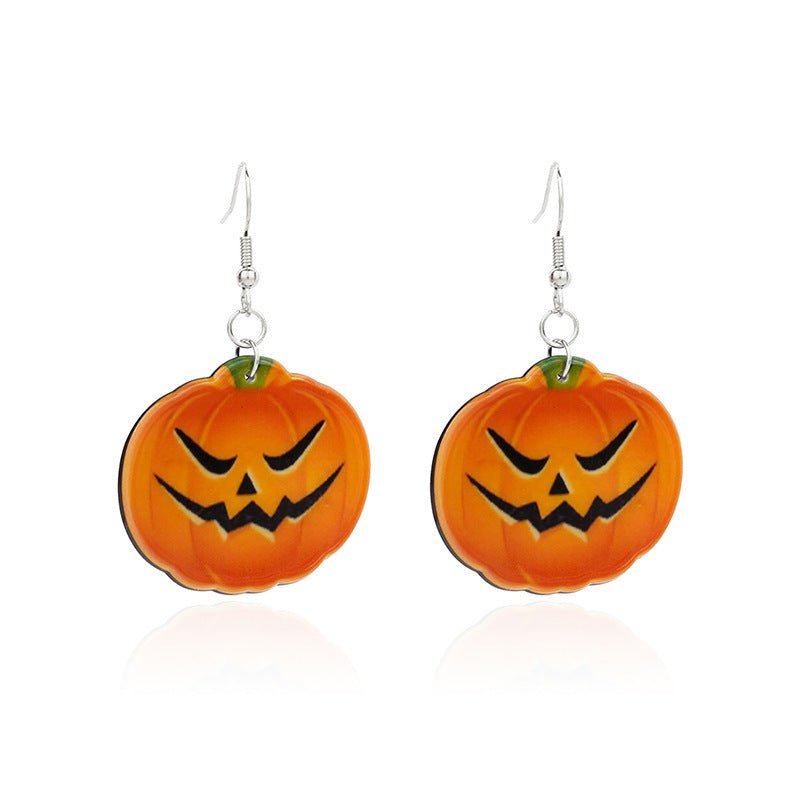 Cute Little Witch Acrylic Earrings-Jewearrings