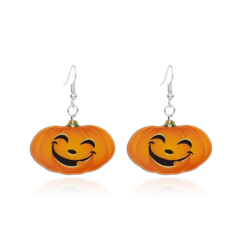 Cute Little Witch Acrylic Earrings-Jewearrings