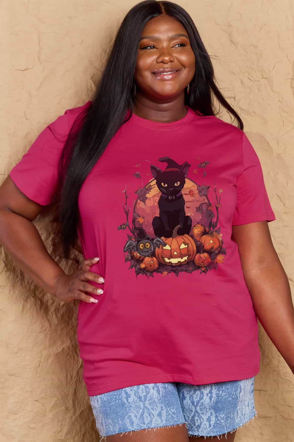 Simply Love Full Size Halloween Theme Graphic T-Shirt-Jewearrings