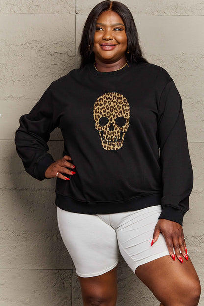 Simply Love Full Size Drop Shoulder Graphic Sweatshirt-Jewearrings