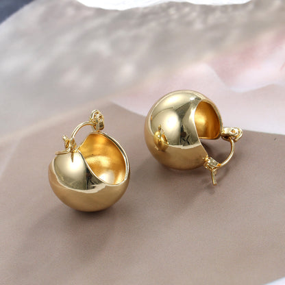 High-grade Alloy Hollow Simple Stylish Water Drop Stud Earrings-Jewearrings