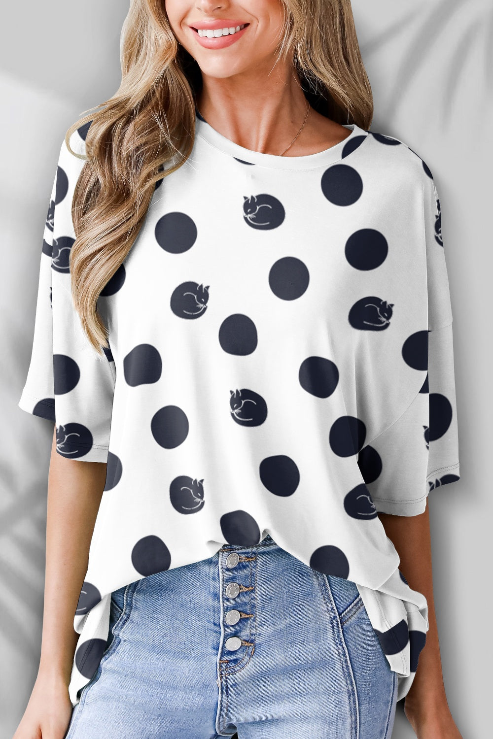 Round Neck Half Sleeve T-Shirt-Jewearrings