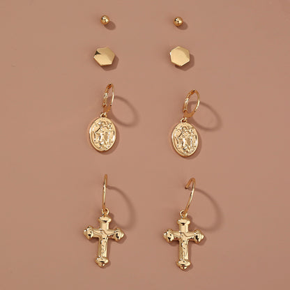 Religious Cross Multi-element Set Earrings-Jewearrings