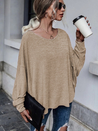 Full Size Round Neck Dropped Shoulder Tied T-Shirt-Jewearrings