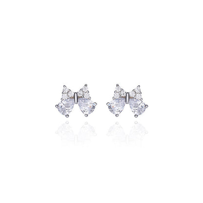 Temperament 925 Sterling Silver Bow Earrings-Jewearrings