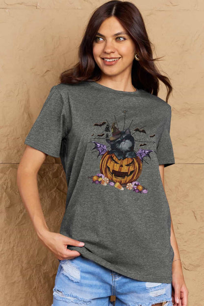 Simply Love Full Size Jack-O'-Lantern Graphic T-Shirt-Jewearrings