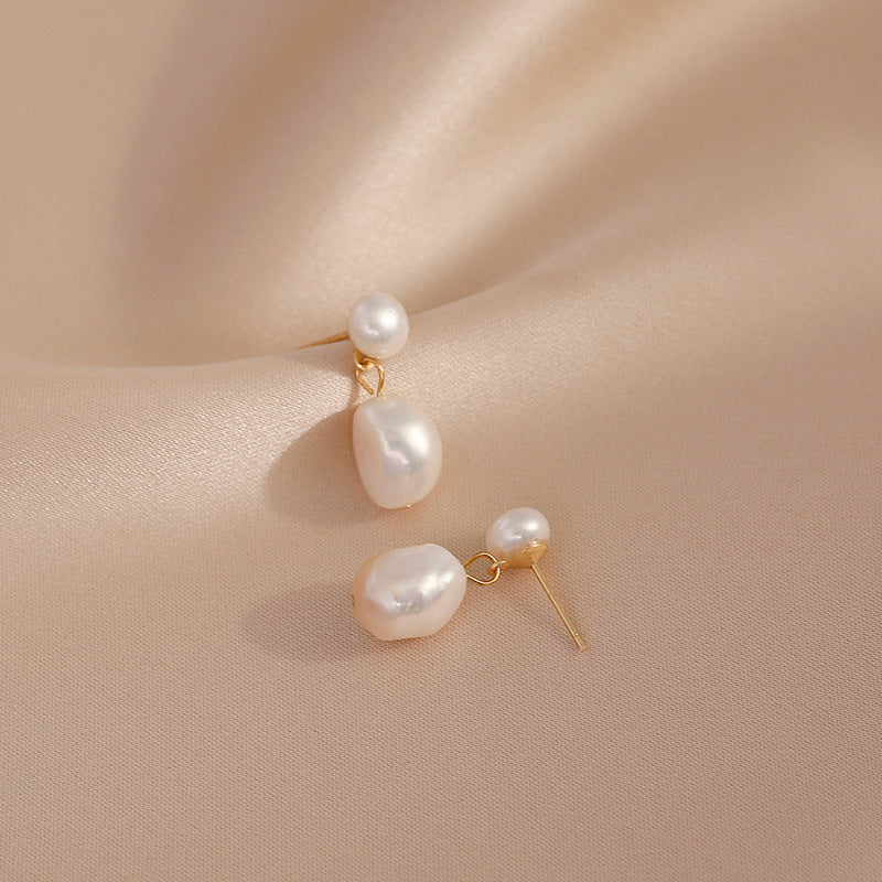 Natural Freshwater Pearl Earrings Are Simple And Trendy-Jewearrings