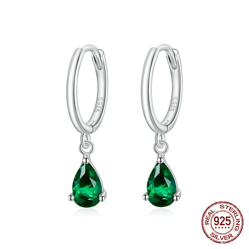 Fashion Drop Earrings Sterling Silver S925-Jewearrings