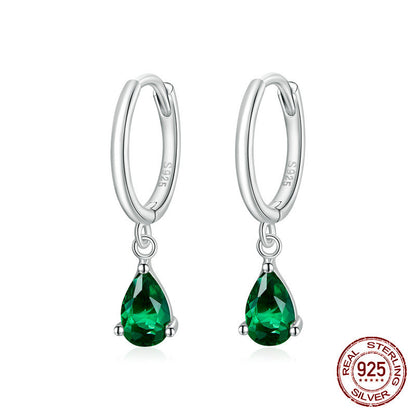 Fashion Drop Earrings Sterling Silver S925-Jewearrings