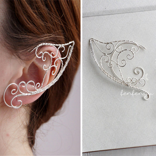 Fairy Earrings Russian Goddess Temperament Ear Piercing Ear Hanging Clip-Jewearrings