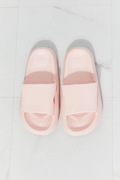 MMShoes Arms Around Me Open Toe Slide in Pink-Jewearrings