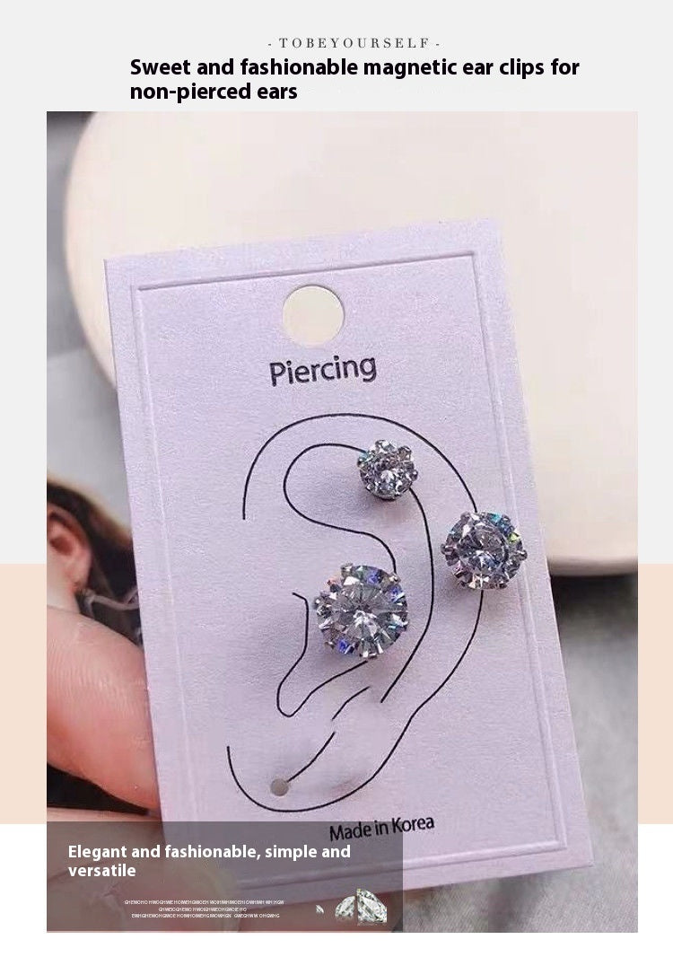 Non-pierced Magnetic Stud Earrings For Women Ear Clip-Jewearrings