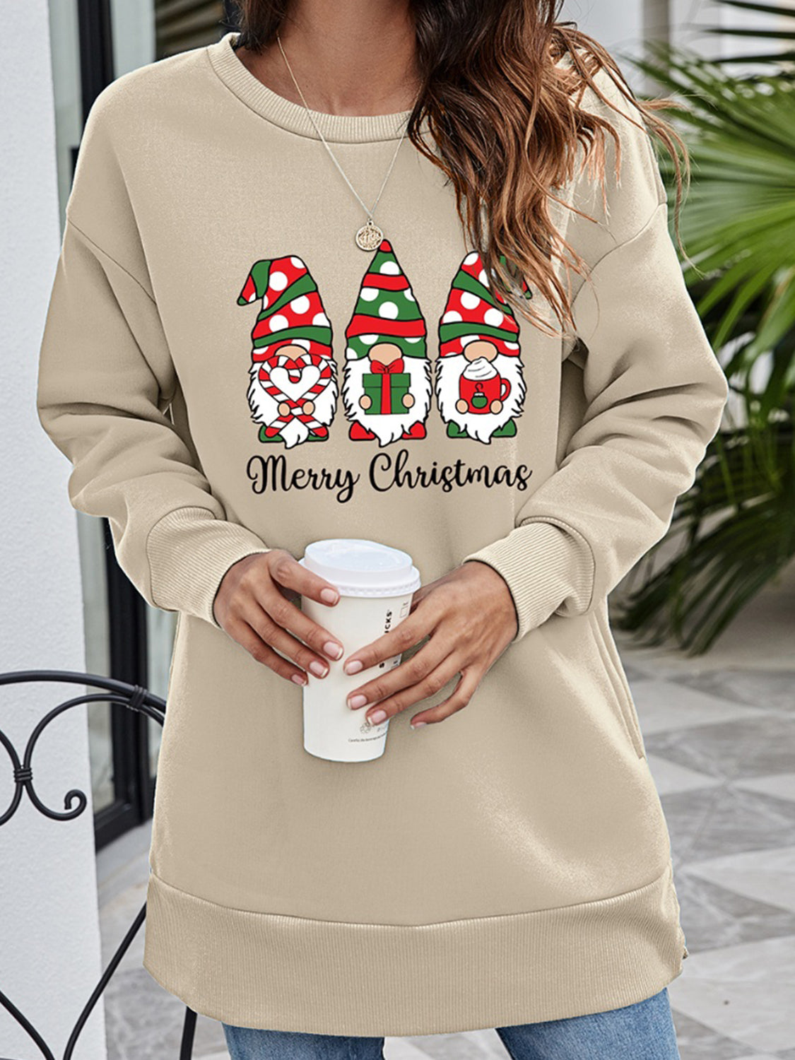 MERRY CHRISTMAS Graphic Sweatshirt-Jewearrings