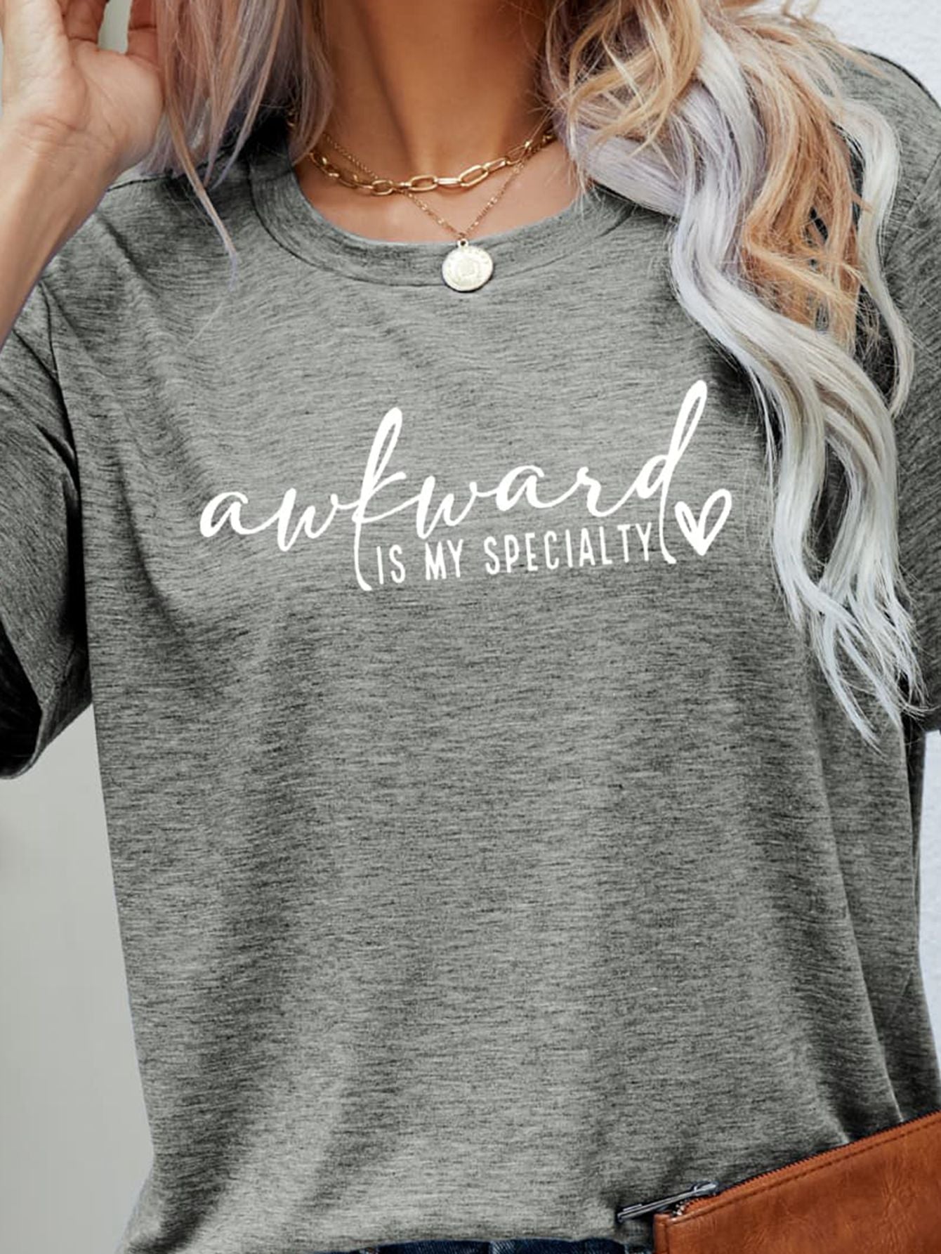 AWKWARD IS MY SPECIALTY Graphic Tee-Jewearrings