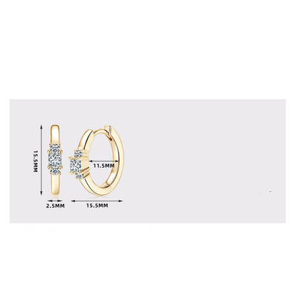 Women's Fashion Moissanite All-match Earrings-Jewearrings