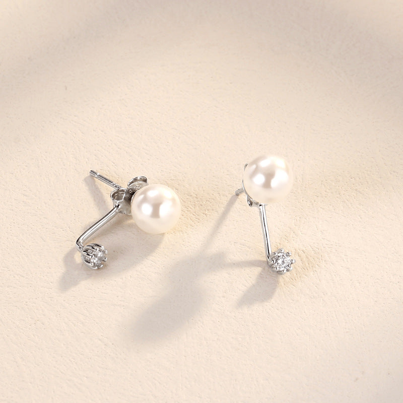 Sterling Silver Vintage Pearl Earrings-Jewearrings