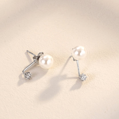 Sterling Silver Vintage Pearl Earrings-Jewearrings