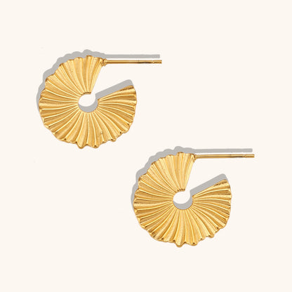 Exaggerated SUNFLOWER Metal Stud Earrings-Jewearrings