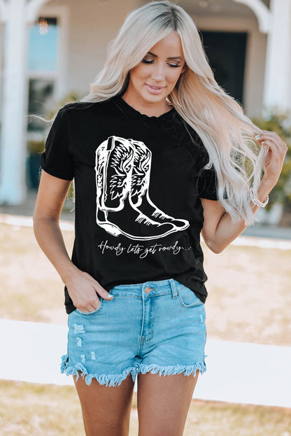 Boots Graphic Tee Shirt-Jewearrings